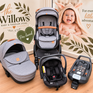 Pre-Loved Noola Sprint 4-in-1 Travel System with Bassinet - Lunar Grey