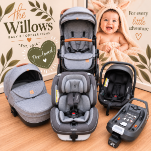 Pre-Loved Noola Sprint 5-in-1 Travel System with Bassinet - Lunar Grey