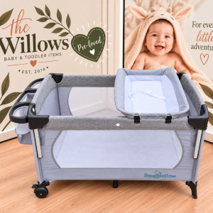 Pre-Loved Snuggletime Quilted Co-Sleeper Camp Cot